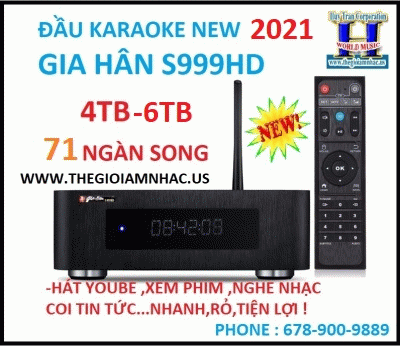 +          NEW 2021-Đầu Karaoke Gia hân S999HD (71 Ngàn Bài)